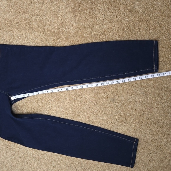 NWT MICHAEL Michael Kors Gold Buttons Sailor Blue Jeans Size 8 - Picture 10 of 10